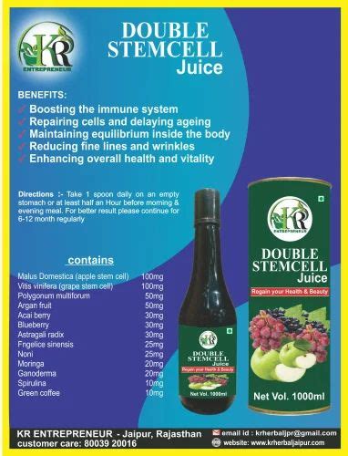 Kr Double Stem Cell Juice Packaging Type Bottle Packaging Size