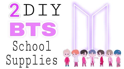 Bts Craft How To Make Bts School Supplies Back To School Crafts