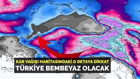 46 günlük kar yağışı haritası geldi Türkiye nin tamamı bembeyaz olacak