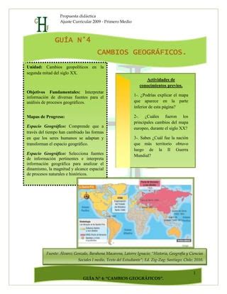 Guía n 4 cambios geográficos PDF