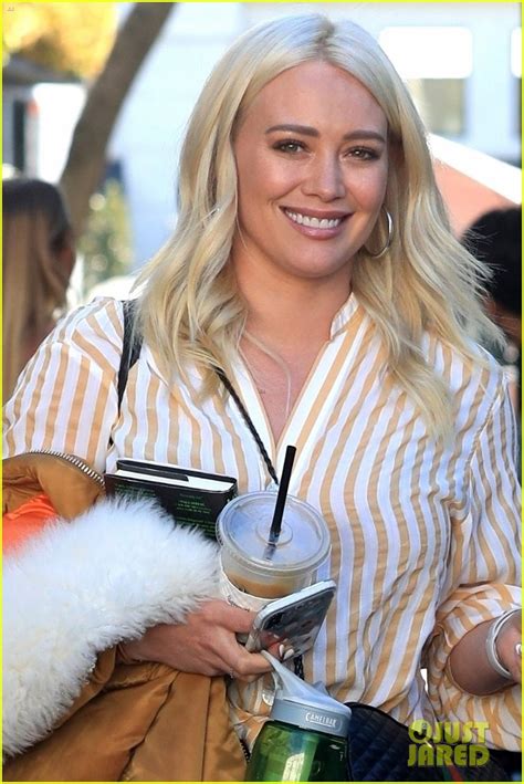 Photo Hilary Duff Shows Off Platinum Locks Photo Just