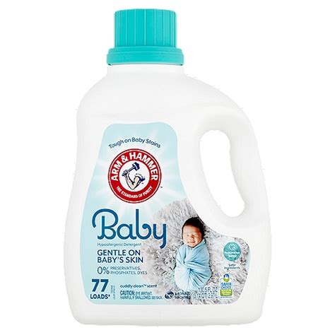 Arm And Hammer Cuddly Clean Scent Baby Hypoallergenic Detergent 77 Loads