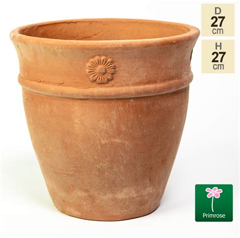 Maceta De Terracota Redonda D27cm 22 99