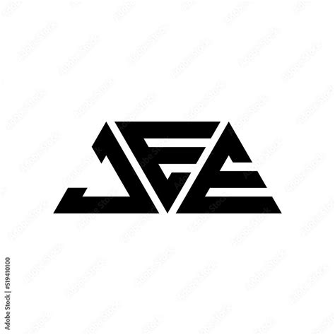 Jee Triangle Letter Logo Design With Triangle Shape Jee Triangle Logo