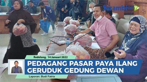 VIDEO Emak Emak Pasar Paya Ilang Aceh Tengah Demo Dewan Minta Pedagang