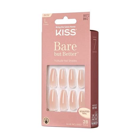 Kiss Bare But Better Trunude Fake Nails Nude Drama Ct Best Press On Nails Nude Nails