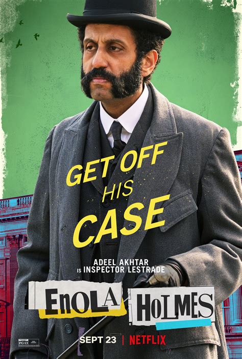 Enola Holmes (2020) Poster - Adeel Akhtar as Inspector Lestrade ...