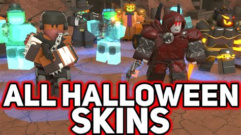 All Halloween Skins Tower Defense Simulator Youtube