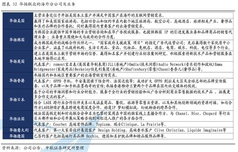 一起讨论下32华扬联众的海外分公司及业务这个问题行行查行业研究数据库