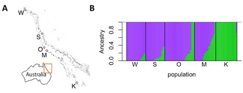 Figure S Admixture Analysis Of Genetic Differentiation Between