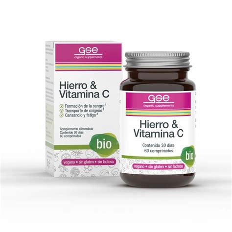 GSE HIERRO VITAMINA C BIO 60 CAPS