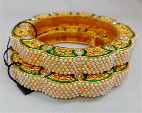 Party Wear Heavy Royal Golden Brass Bangle At Rs 200 Pair In Mumbai