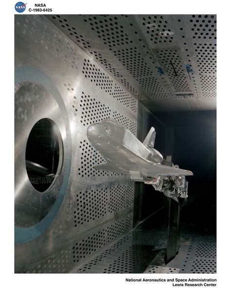 Space Shuttle Model In X Foot Supersonic Wind Tunnel Swt Nara