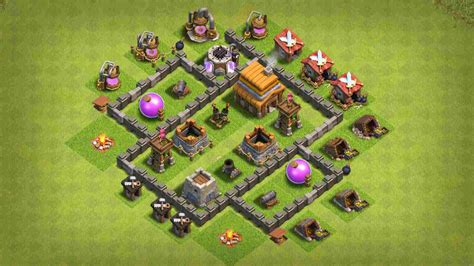 33 Best Th4 Base Layouts For Farming Hybrid War And Trophy