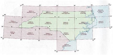 Topographic Map Of North Carolina - Map