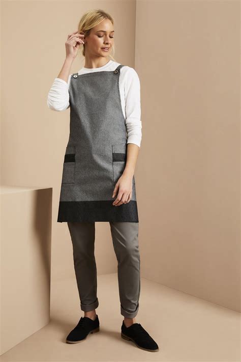 Grey Denim Bib Apron Shop All Workwear From Simon Jersey Uk