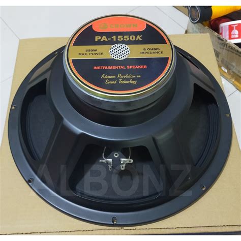 Crown PA 1550K 550 Watts Instrumental Speaker Shopee Philippines