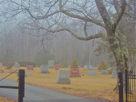 Cemetery In Fog Free Stock Photo Public Domain Pictures