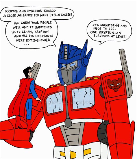 Superman And Optimus Prime By Xero87 On Deviantart