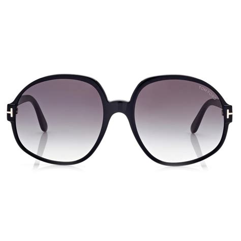 Tom Ford - Claude Sunglasses - Round Oversize Sunglasses - Black ...