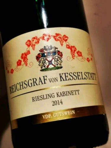 Reichsgraf Von Kesselstatt Riesling Kabinett Vdp Gutswein Vivino Brasil