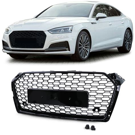 Grille Calandre Audi A F Look Rs Noir Laqu Pdc