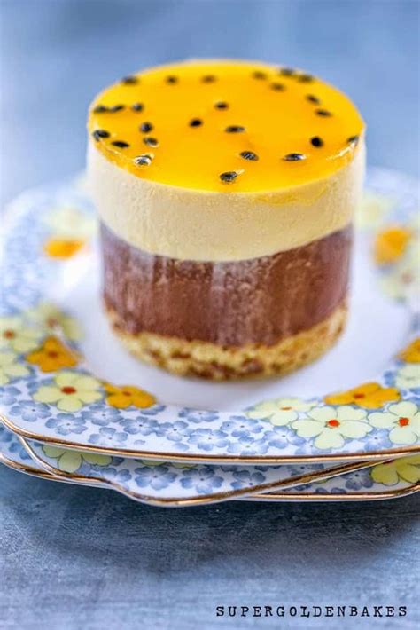 Chocolate Passion Fruit Entremet Supergolden Bakes