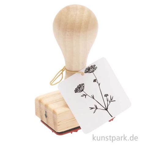 Stempel Aus Holz Anis Blume X Cm