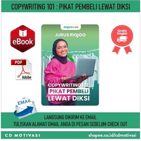 Jual Copywriting 101 Pikat Pembeli Lewat Diksi Shopee Indonesia