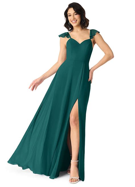 Azazie Everett Peacock Bridesmaid Dresses Azazie