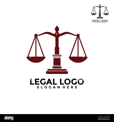 Law Firm Logo Template Design Legal Logo Vector Concept Stock Vector