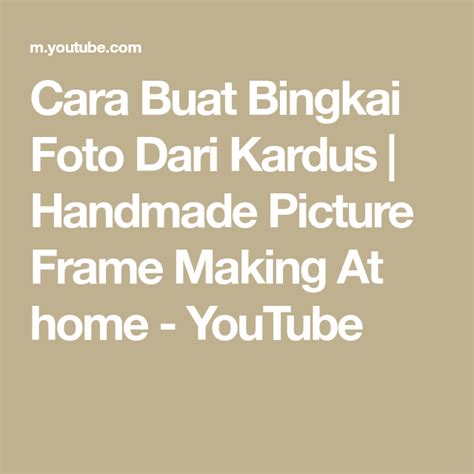 Contoh Buat Bingkai Dari Kardus Bingkai Gambar