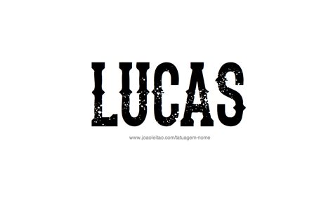 Desenhos De Tatuagem O Nome Lucas