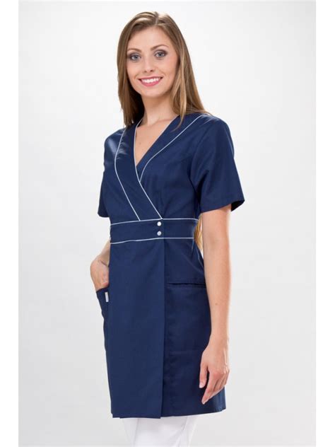 Blouse médicale bleu marine Wera Couture Blouse médicale couleur