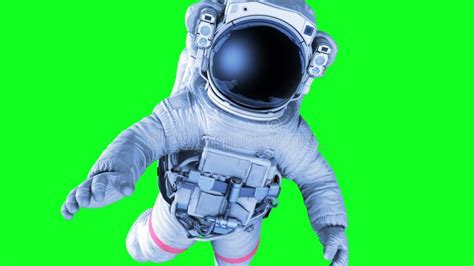 Astronaut On A Green Screen 3d Animation Full Hd Stock Video Video