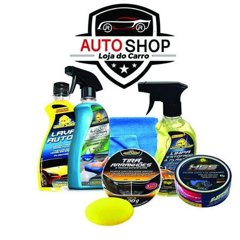 Kit Limpeza Automotiva Autoshine 6 Produtos Lava Seco Limpa Interiores