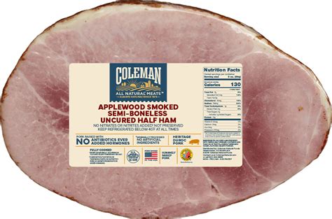 All Natural Applewood Smoked Bone In Spiral Ham