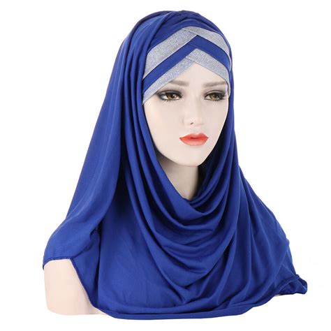 Women Hijab Amira Scarf Shawl Ramadan Instant Turban Wrap Muslim