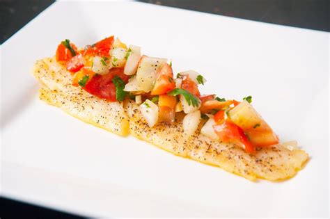 How To Bake Flounder Fillets Recipe With Tomato Salad Improv Oven