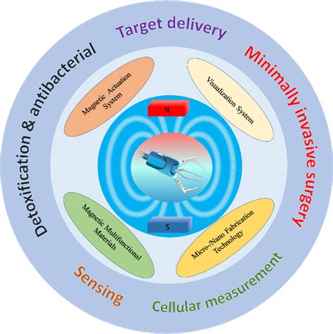 Schematic Illustration Of Magnetically Manipulated Micro Nanorobots In