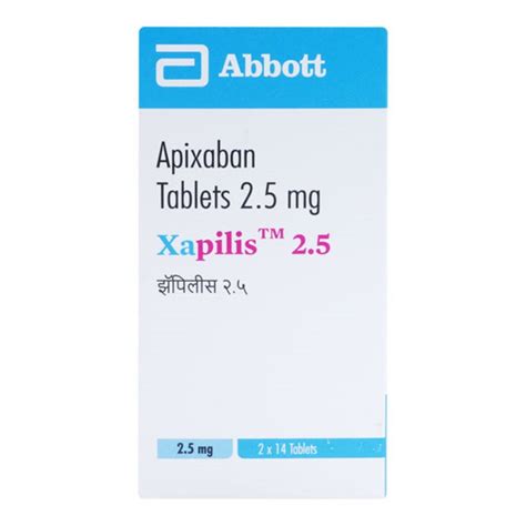 Xapillis Apixaban Mg At Rs Box Pharmaceutical Tablets In