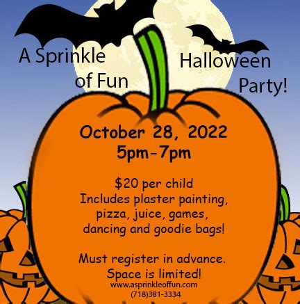 October 28th Halloween Party - A Sprinkle of Fun