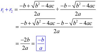 Sum Of Roots And Product Of Roots