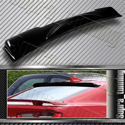 Smoke Acrylic Rear Window Roof Visor Spoiler For 2016 2018 Chevy