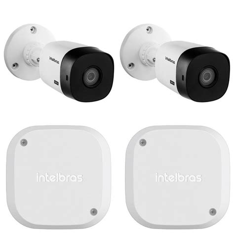 2 Câmeras Intelbras Vhl 1120 B 2 Caixas Passagem Vbox 1100 KaBuM