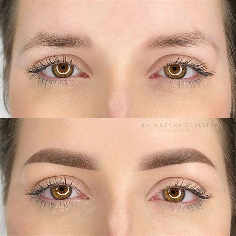 Permanent Makeup Powder Brows Vs Microblading Saubhaya Makeup