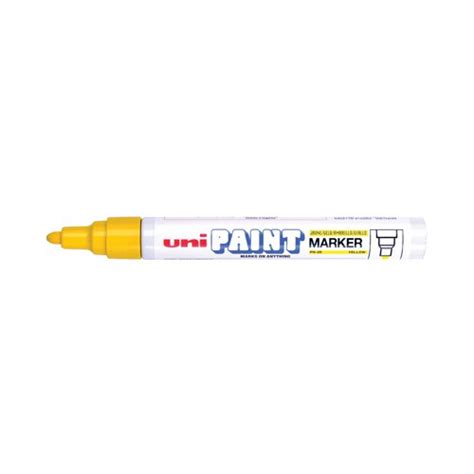 Buy Unipaint Px Paint Marker Medium Bullet Yellow Pack