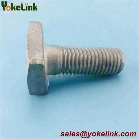 Galvanized Steel 3 4 X 6 Wedge Askew Head Bolts For Wedge Inserts