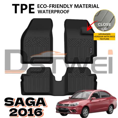 Upgraded TPE TPE Car Mat Car Carpet Karpet Kerete TPE Perodua Myvi