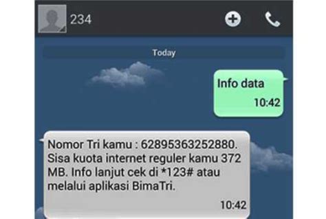 Cara Cek Kuota Internet Tri Mudah Dan Gak Pake Ribet